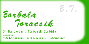 borbala torocsik business card