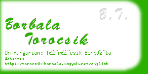 borbala torocsik business card